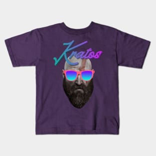 Retro 80s Kratos Kids T-Shirt